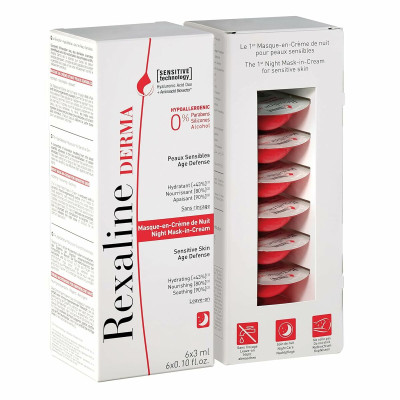 Maschera Idratante Notte Rexaline Derma 3 ml x 6 Pelle sensibile