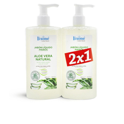 Sapone per le Mani Aloe Vera Natural Lixoné Aloe Vera Natural (2 pcs) 300 ml