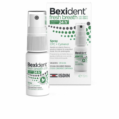 Spray per la bocca Isdin Bexident Fresh Breath 15 ml Spray Alito Fresco