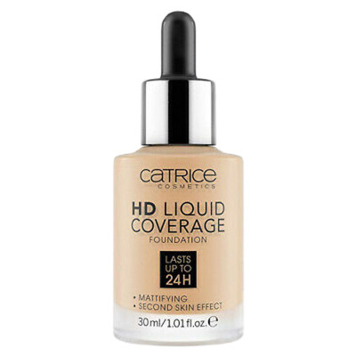 Base per Trucco Fluida Catrice HD Liquid Coverage Nº 032 Nude beige 30 ml