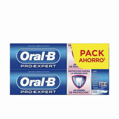 Dentifricio per Denti Sensibili e Sbiancante Oral-B Expert Blanqueante Dentifrico Lote 75 ml (2 x 75 ml)