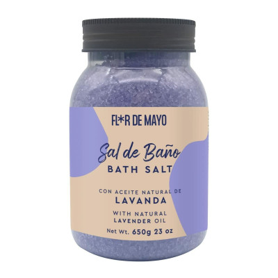 Sali da Bagno Flor de Mayo Sal De Baño 650 g Lavanda