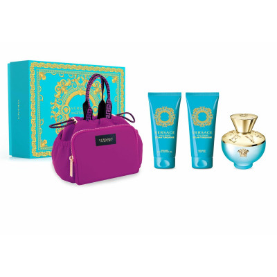 Cofanetto Profumo Donna Versace Pour Femme Dylan Turquoise EDT 4 Pezzi