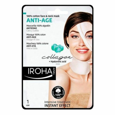 Maschera Revitalizzante Antietà Cotton Face & Neck Iroha Cotton Face Neck Mask (1 Unità)