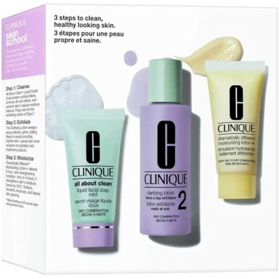 Cofanetto Cosmetica Donna Clinique Skin School 3 Pezzi