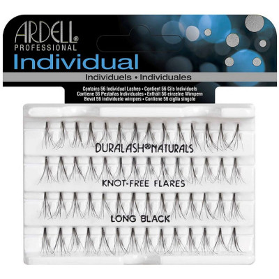 Set di ciglia finte Ardell Duralash Long Black Schede individuali 56 Unità