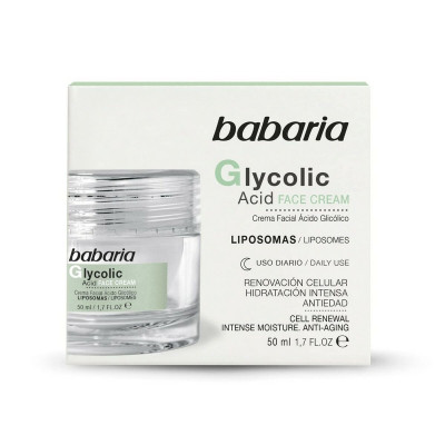 Crema Rigenerante Babaria Glycolic Acid Acido glicolico 50 ml