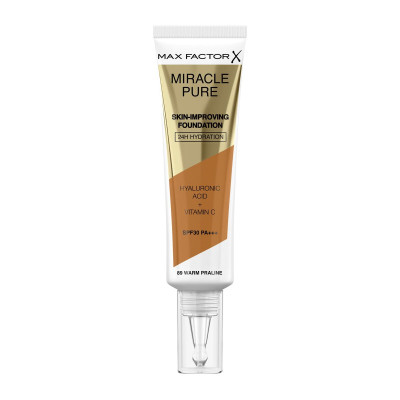 Base Cremosa per il Trucco Max Factor Miracle Pure Nº 89 Warm praline Spf 30 30 ml