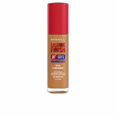 Base Cremosa per il Trucco Rimmel London Lasting Finish Nº 407 Warm Tan Spf 20 30 ml