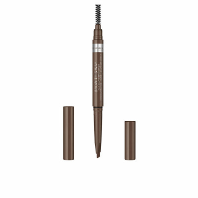 Matita per Sopracciglia Rimmel London Brow This Way Nº 02 Medium brown 0,25 g