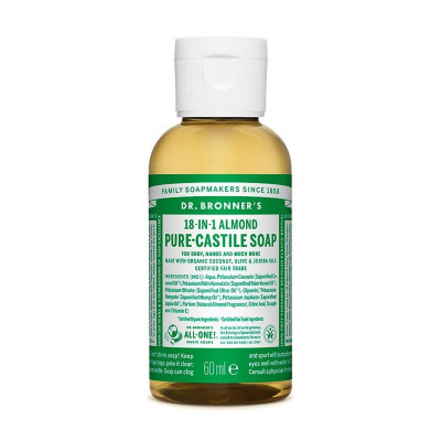 Sapone Liquido Dr Bronner's 60 ml Mandorle