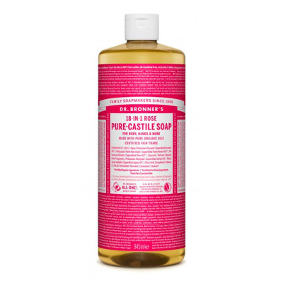 Sapone Liquido Dr Bronner's 945 ml Rose